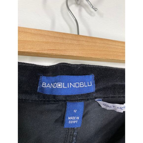 Bandolino Womens Black Velvet Velour Y2K Bootcut Pants Size 12 NWT Grunge Emo - Picture 6 of 7